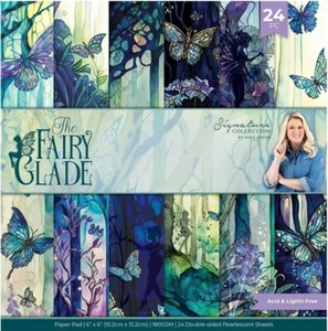 Crafter's Companion Sara Signature - THE FAIRY GLADE - 6"x6" Paper Pad 24 SHEETS - Picture 1 of 24
