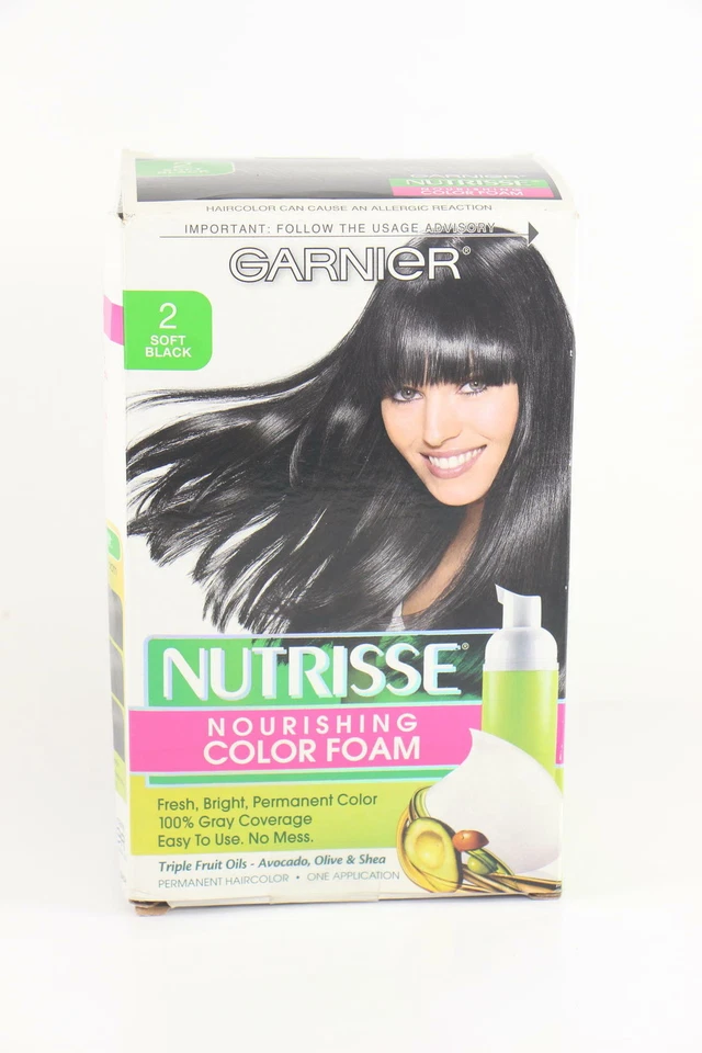 Espuma de color nutritiva Garnier Nutrisse descontinuada, #2 negra suave U45B Foto 1 de 1