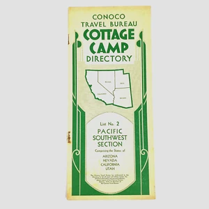 VTG Conoco Travel Bureau Cottage Camp Directory Pacific Southwest CA NV AZ UT - Picture 1 of 9