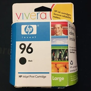HP 96 Black Ink Cartridge Toner C8767WN 140 EXP 12-2007 Genuine Inkjet SEALED - Picture 1 of 5