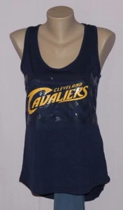 Top sin mangas Cleveland Cavaliers para mujer Make That Move lentejuelas S - NBA Majestic - Imagen 1 de 3