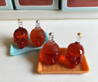 4 pièces maison de poupée échelle 1/6 boisson miniature originalité bouteilles de vin accessoires de bar
