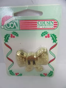 Arco dorado de 6 piezas con hebilla de concho occidental de doble ranura vintage Cousin Corp - Imagen 1 de 2