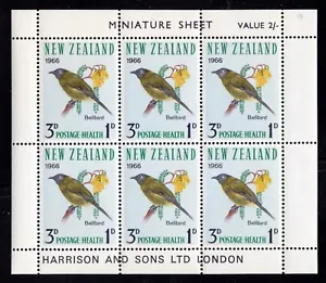 New Zealand Souvenir Sheet #B71,  MNH OG, Birds  - Picture 1 of 1