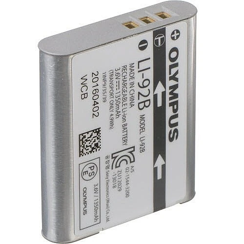 Batería recargable de iones de litio Olympus LI-92B (3,6 V, 1350 mAh) Foto 1 de 1