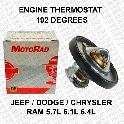 Engine Cooling Thermostat 192F Fits Jeep | Dodge | Chrysler | Ram 5.7L 6.1L 6.4L - Image 1 of 3
