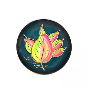 Vintage Autumn Leaves Enchanto California Pottery Hand Painted 6" Wall Pocket - Picture 1 of 8