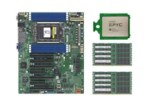 Carte mère Supermicro H12SSL-i + processeur AMD EPYC 7282 + combos RAM Samsung 2666 MHz - Photo 1/12
