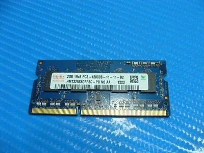 MacBook A1278 Hynix SO-DIMM RAM Memory 2GB 1Rx8 PC3-12800S HMT325S6CFR8C-PB - Image 1 of 2