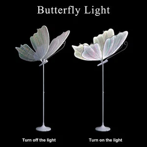Juego de iluminación de mariposa de 2 piezas/23,6 pulgadas-lámparas de piso + techo blancas arco iris para eventos - Imagen 1 de 11