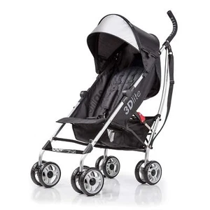 3Dlite Convenience Stroller Black – Lightweight with Aluminum Frame Large S... - Picture 1 of 7