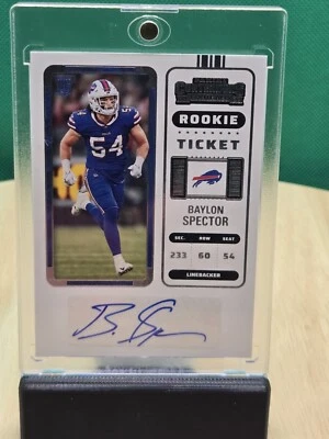 2022 Contenders Baylon Spector #301 Rookie Ticket (AU, RC) Buffalo Bills NFL 🔥 - Image 1 of 2