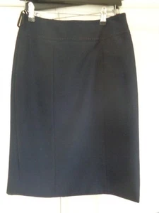 AUTONOMY SMART NAVY WORK/OFFICE SKIRT -PLEAT DETAIL AT BACK - SIZE UK 8 NEW - Picture 1 of 7