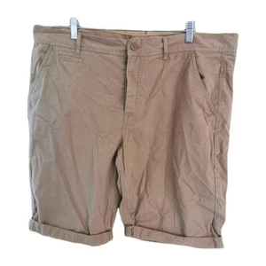 Kangol Shorts Mens Size XXL 2XL 41 x 10 Brown Chino 100% Cotton - Picture 1 of 9