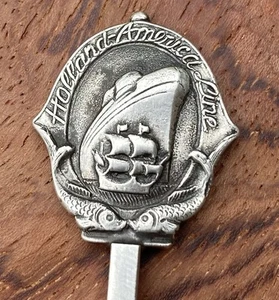 VINTAGE HOLLAND AMERICAN LINES VERSILBERTER COCKTAILLÖFFEL #AC - Bild 1 von 9