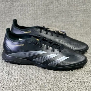 Adidas Predator League TF Turf Black Silver Gold Soccer Shoe IF6377 Mens Size 10 - Picture 1 of 9