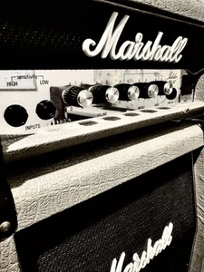 Original 1987 Marshall Silver Jubilee Mini Stack 25/50watt - Picture 1 of 9