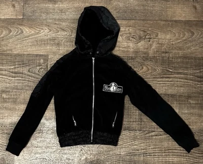 Uncle Sam Jacke Schwarz mit Samt optik Gr. S Damen - Bild 1 von 3