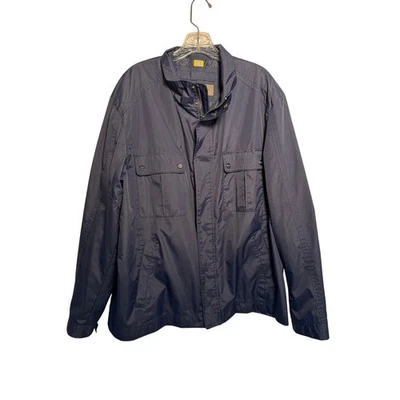 Jaqueta utilitária Marc New York masculina pesada corta-vento tamanho XL azul marinho - Imagem 1 de 4