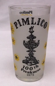 1975 100th Preakness Horse Racing Glass - Picture 1 of 4