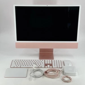 iMac 24 Pink 2021 3.2 GHz M1 8-Core CPU 8-Core GPU 16GB RAM 1TB SSD Excellent - Afbeelding 1 van 7