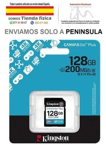 Tarjeta de Memoria Kingston CANVAS Canvas Go! Plus 128GB SD XC/ Clase 10/ 200MBs - Imagen 1 de 1