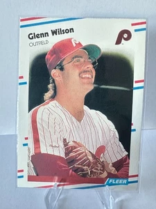 1988 Fleer - Glenn Wilson #320 Phillies - Picture 1 of 2
