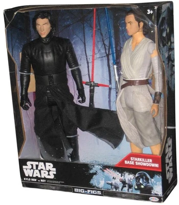 GRANDES Figuras de Acción Star Wars Kylo Ren vs Rey 18" Starkiller Base Showdown NUEVO Foto 1 de 4