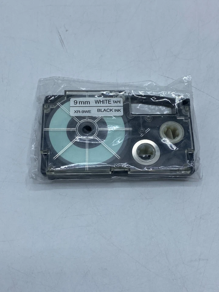 XR9WE OEM Casio Black on White Tape. No Box - Image 1 of 1