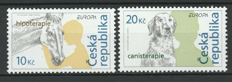 Czech Republic 2006 MiNr. 784 - 85 / 2,80 € / MNH** Europa CEPT Horses Dogs 2v - Image 1 of 1