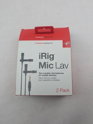 IK Multimedia iRig Mic Lav Condenser Microphone 2 pack - Image 1 of 3