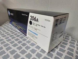 HP 206A Black Original LaserJet Toner Cartridge, ~1,350 pages, W2110A - Bild 1 von 3