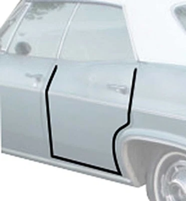 1965-66 Impala / Full-Size; Rear Door Frame Weatherstrip; 4 Door Hardtop; Pair - Изображение 1 из 4