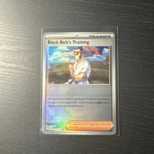 Pokémon Prismatic Evolutions Black Belt’s Training (Pokeball Pattern) 099/131 NM - Picture 1 of 2