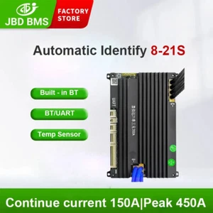 JBD 6S-21S 48V 150-200A Li-ion/LiFePo4 Battery BMS w/ Build in BT *Balance Wires - Picture 1 of 16
