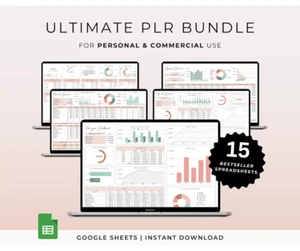 PLR Digital Products Bundle, PLR Spreadsheet, Master Resell Rights,PLR Templates - Picture 1 of 7