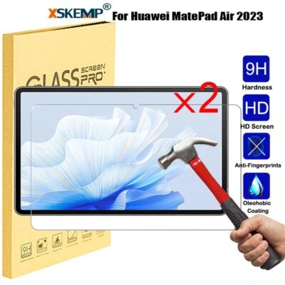 2 Pcs For Huawei MatePad Air 2023 Screen Protector Tempered Glass Anti Scratch - Image 1 of 4