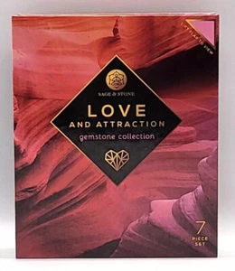 Salbei & Stein Liebe und Attraktion 7 Stück Edelstein Sammlung Boxed Set - Bild 1 von 2