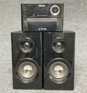Philips Micro Music System BTM2180 W/ Speakers Pair Bluetooth/ MP3/USB Direct - Picture 1 of 16