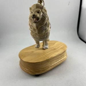 Vintage 1992 Musical Carousel Lion Music Box Plays Carousel Waltz 7”x 6” Inches - Picture 1 of 12