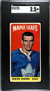 1964-65 Topps Hockey #94 Dave Keon Toronto Maple Leafs - SGC 2,5 bueno+ - Imagen 1 de 2
