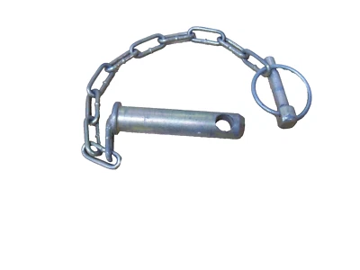 3 point CAT 1 top link pin and chain from Ford-3/4" od x 2-3/4 usable length - Image 1 of 2