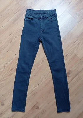 CHEAP MONDAY Jeans Hose HIGH WAIST Gr.26/32 S Anthrazit 5-Pocket Baumw.+Elasthan - Bild 1 von 4