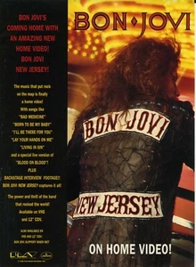 1989 Bon Jovi VHS Koncert New Jersey PRINT AD Pomysł na prezent świąteczny (2124) - Zdjęcie 1 z 1