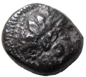 PHILISTIA (PALÄSTINA). SILBERDRACHME. um 350-333 v. Chr. ATHEN IMITIEREN. EULE. - Bild 1 von 3