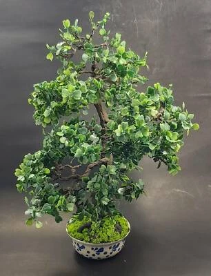 Поддельный бонсай, искусственное дерево бонсай с горшком для домашнего сада и декора, ручной работы - Изображение 1 из 4