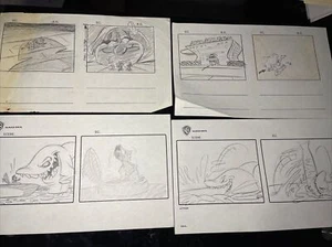 Animaniacs animation cel production art vintage cartoons cartoon STORYBOARDS I13 - Picture 1 of 5