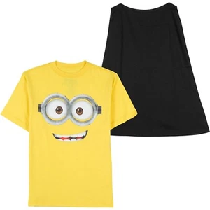 Despicable Me - Minions - Boys T-Shirt With Cape - Size Large - New - Picture 1 of 1