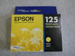NEW Designed For Excellence Genuine Epson 125 Ink Cartridge Yellow - Picture 1 of 12