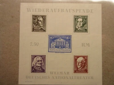 THURINGIA Michel Block 3 Plate Fault IV  (Scott 16N9) No Gum Lot7 Cat €180 - Image 1 of 2